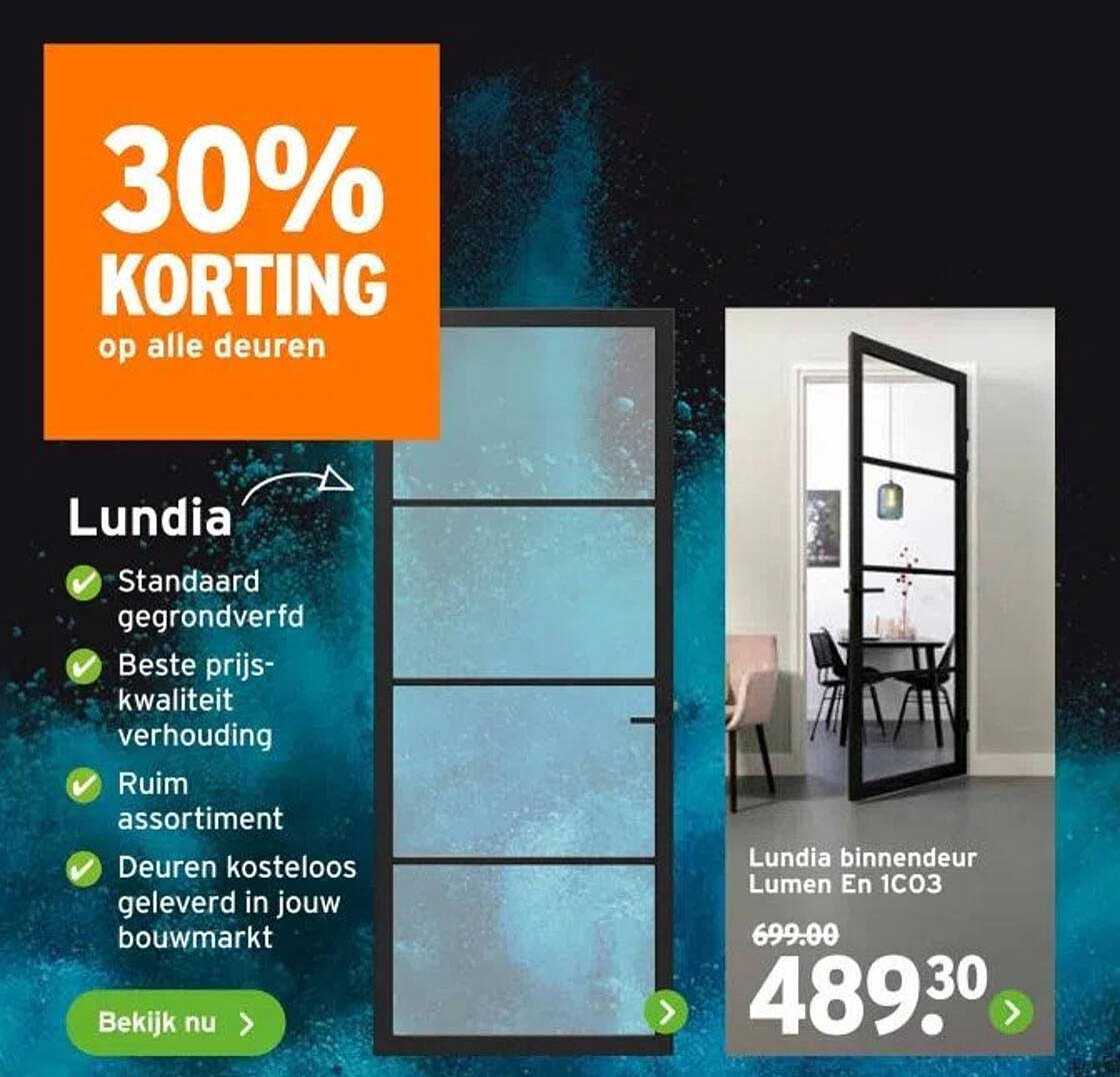 30% KORTING op alle deuren