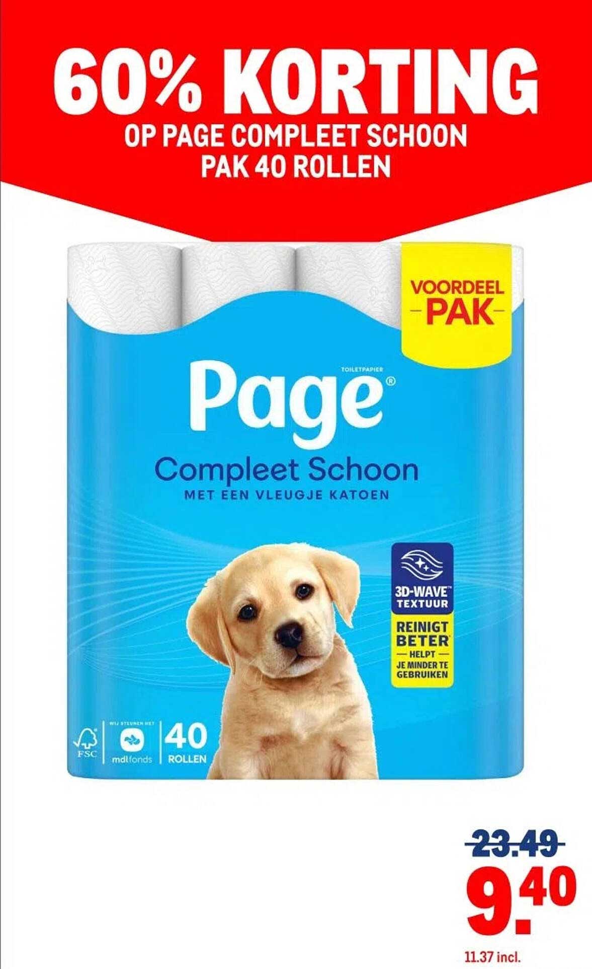 60% KORTING OP PAGE COMPLEET SCHOON PAK 40 ROLLEN