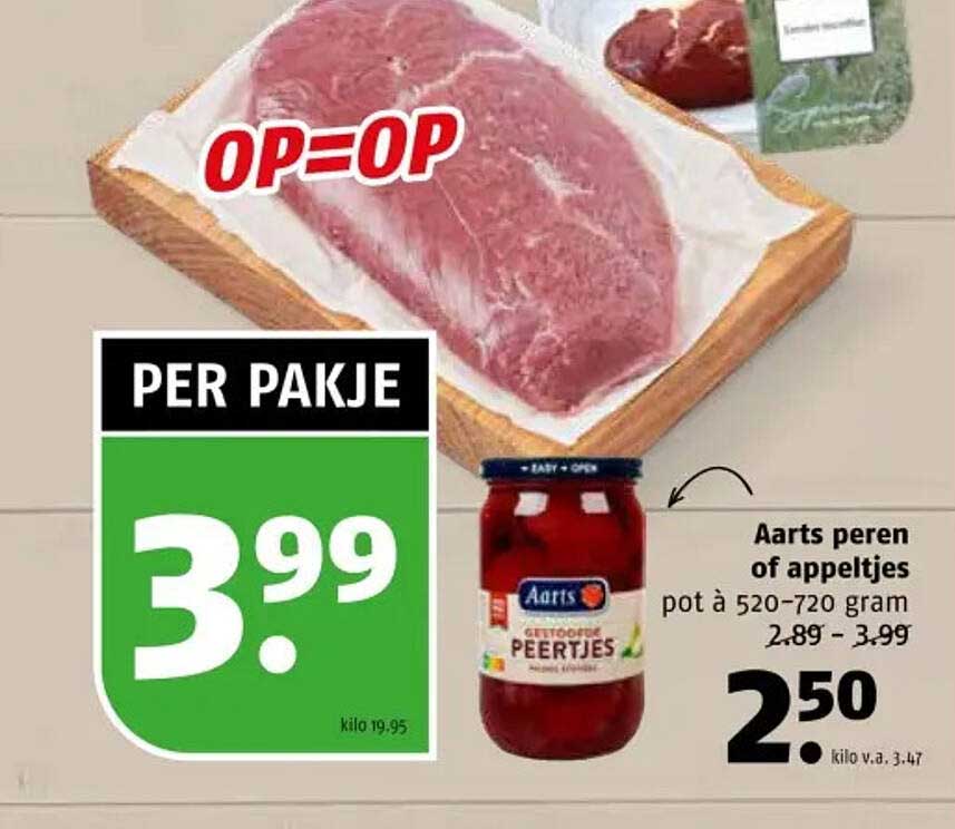 Aarts peren of appeltjes pot à 520-720 gram