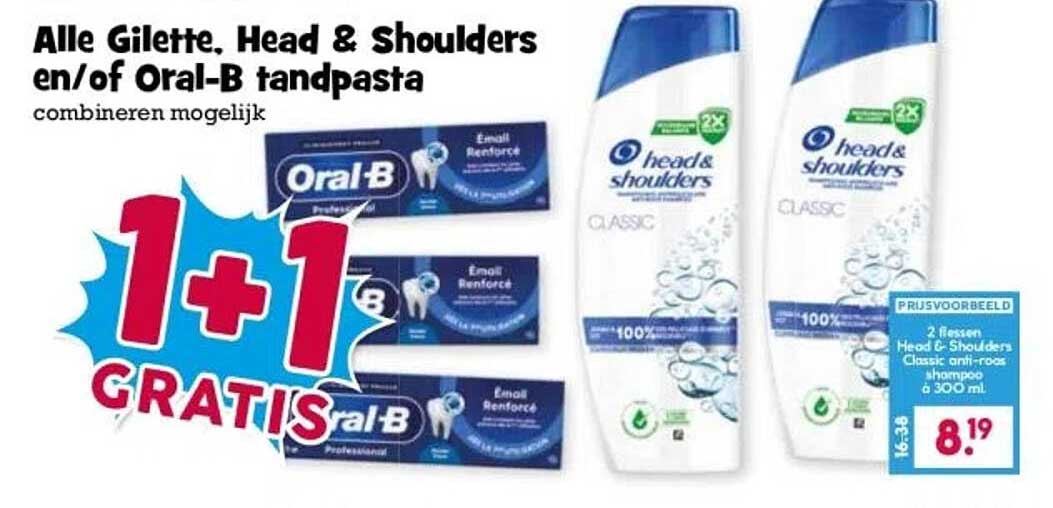 Alle Gilette, Head & Shoulders en/of Oral-B tandpasta