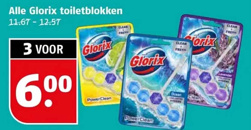 Alle Glorix toiletblokken