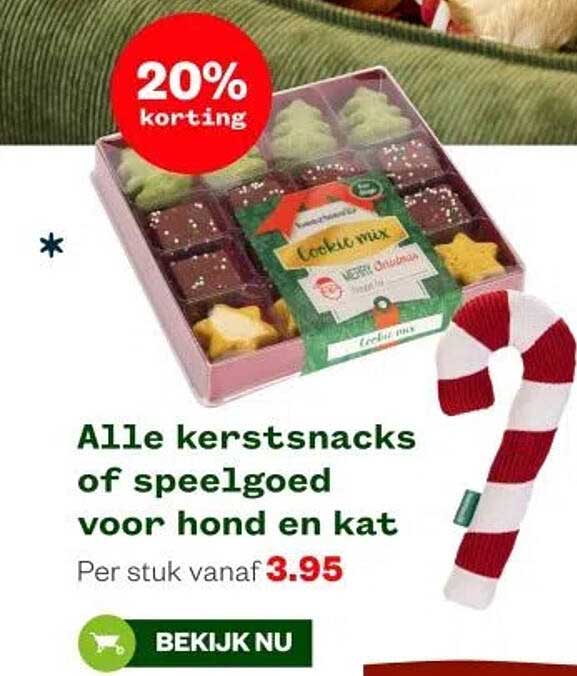 Alle kerstsnacks of speelgoed voor hond en kat