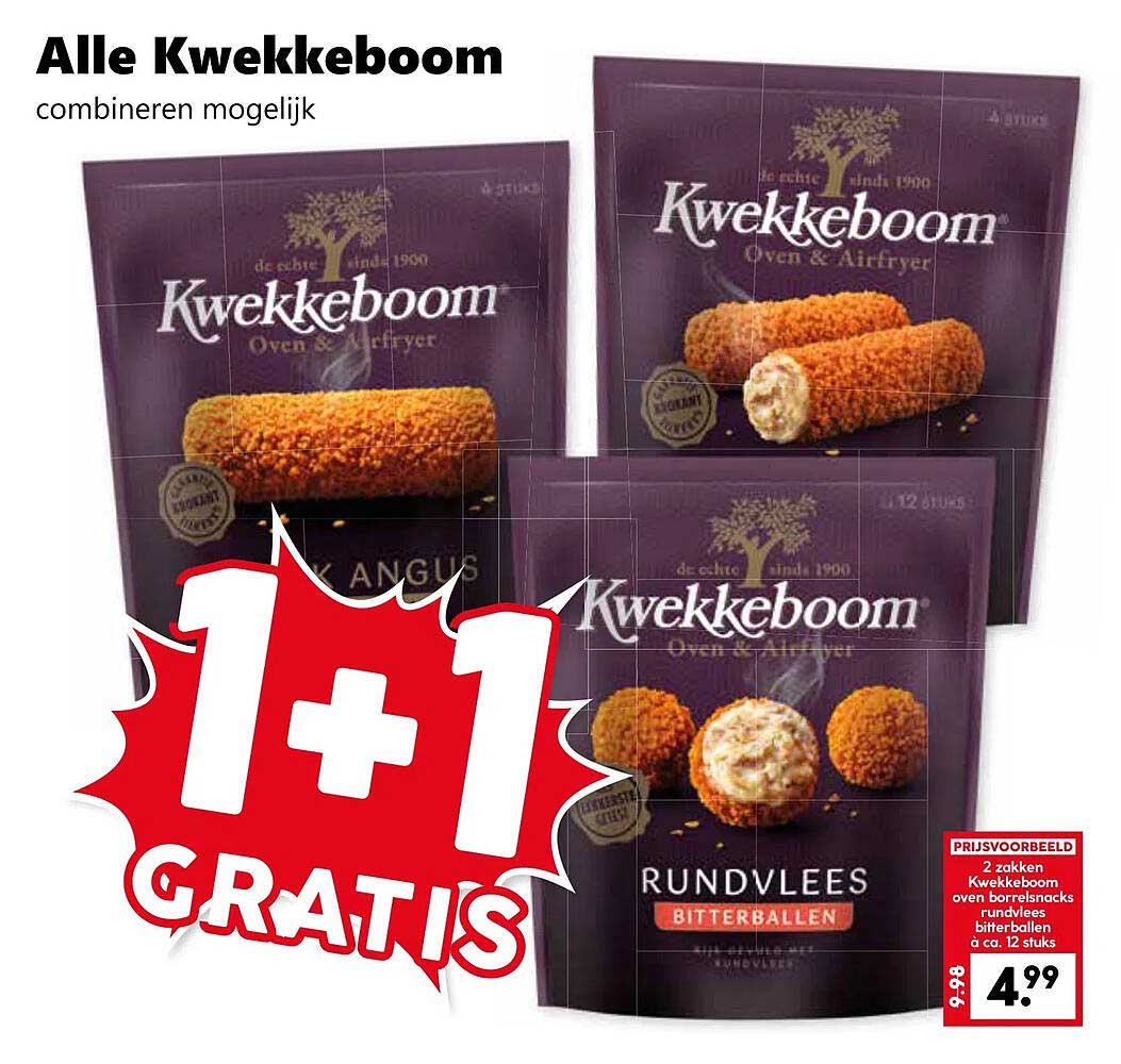 Alle Kwekkeboom 1+1 Gratis