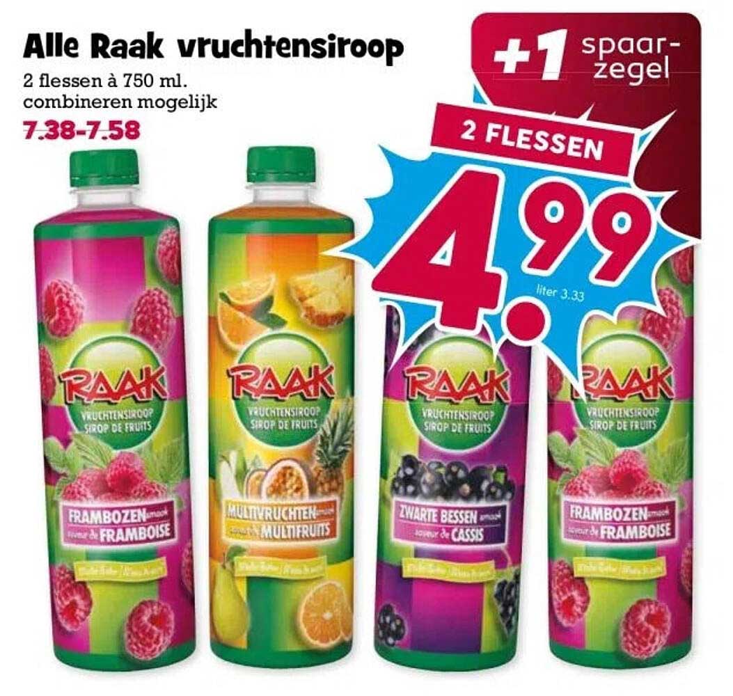 Alle Raak vruchtensiroop