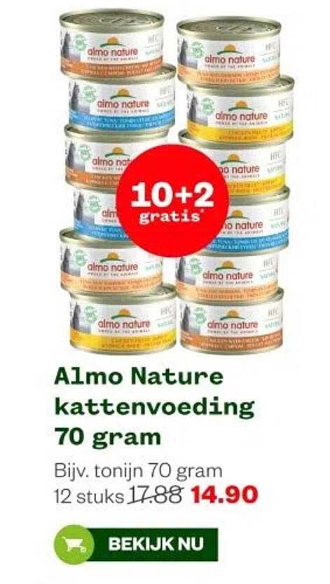 Almo Nature kattenvoeding 70 gram
