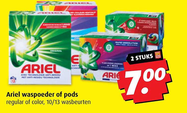 Ariel waspoeder of pods