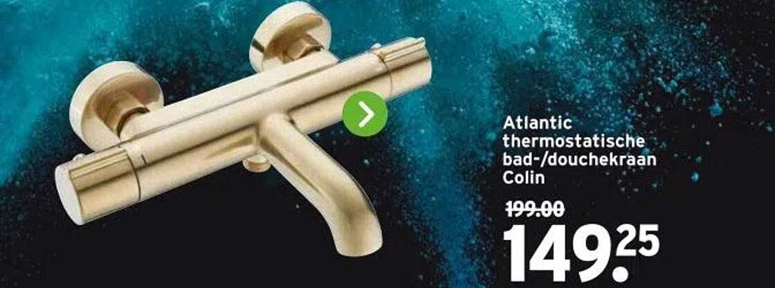 Atlantic thermostatische bad-/douchekraan Colin