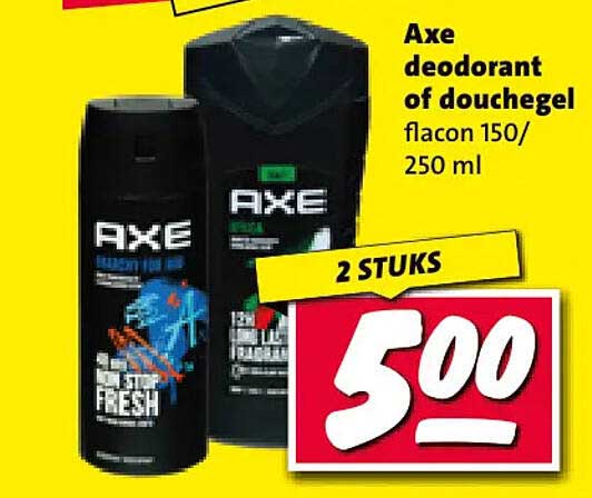 Axe deodorant of douchegel flacon 150/250 ml