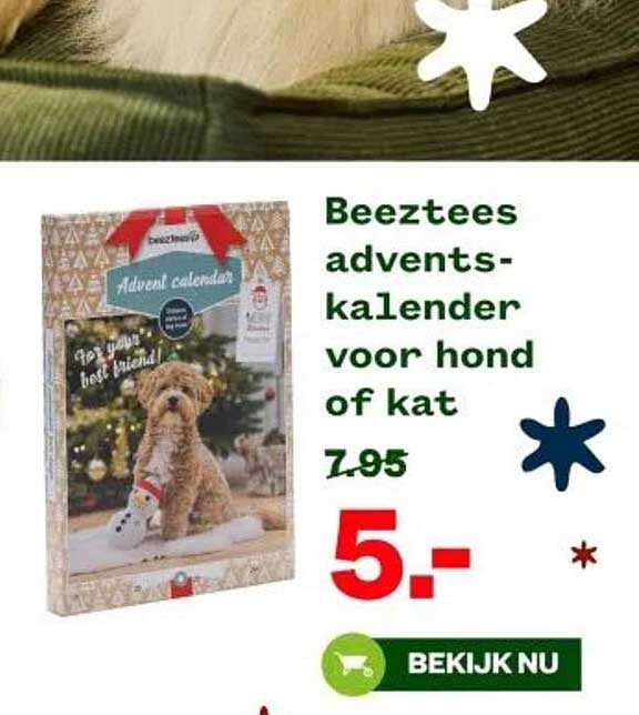 Beeztees adventskalender voor hond of kat