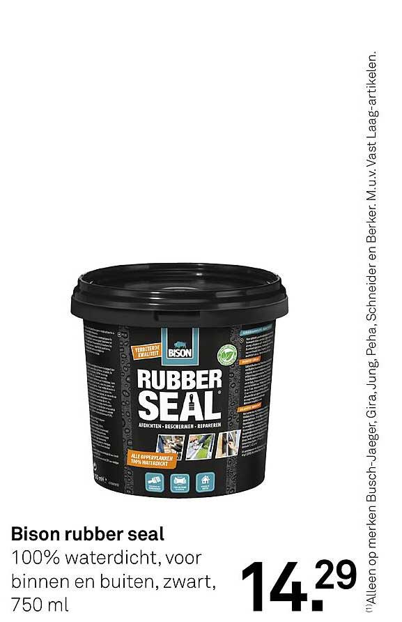 Bison rubber seal