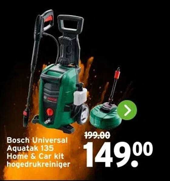 Bosch Universal Aquatak 135 Home & Car kit hogedrukreiniger