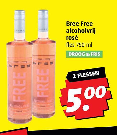 Bree Free alcoholvrij rosé fles 750 ml