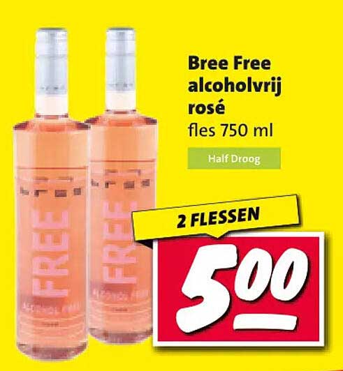Bree Free alcoholvrij rosé fles 750 ml