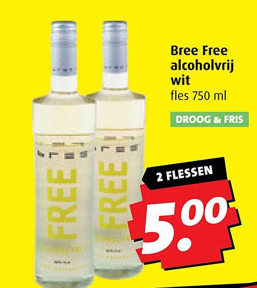 Bree Free alcoholvrij wit fles 750 ml