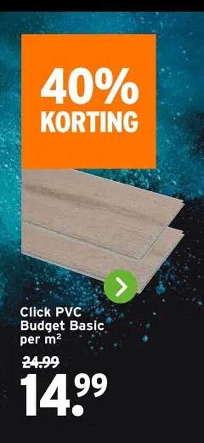 Click PVC Budget Basic per m²