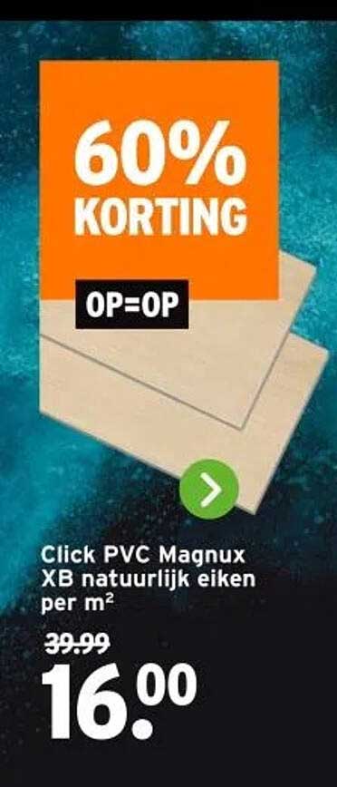 Click PVC Magnux XB natuurlijk eiken per m²