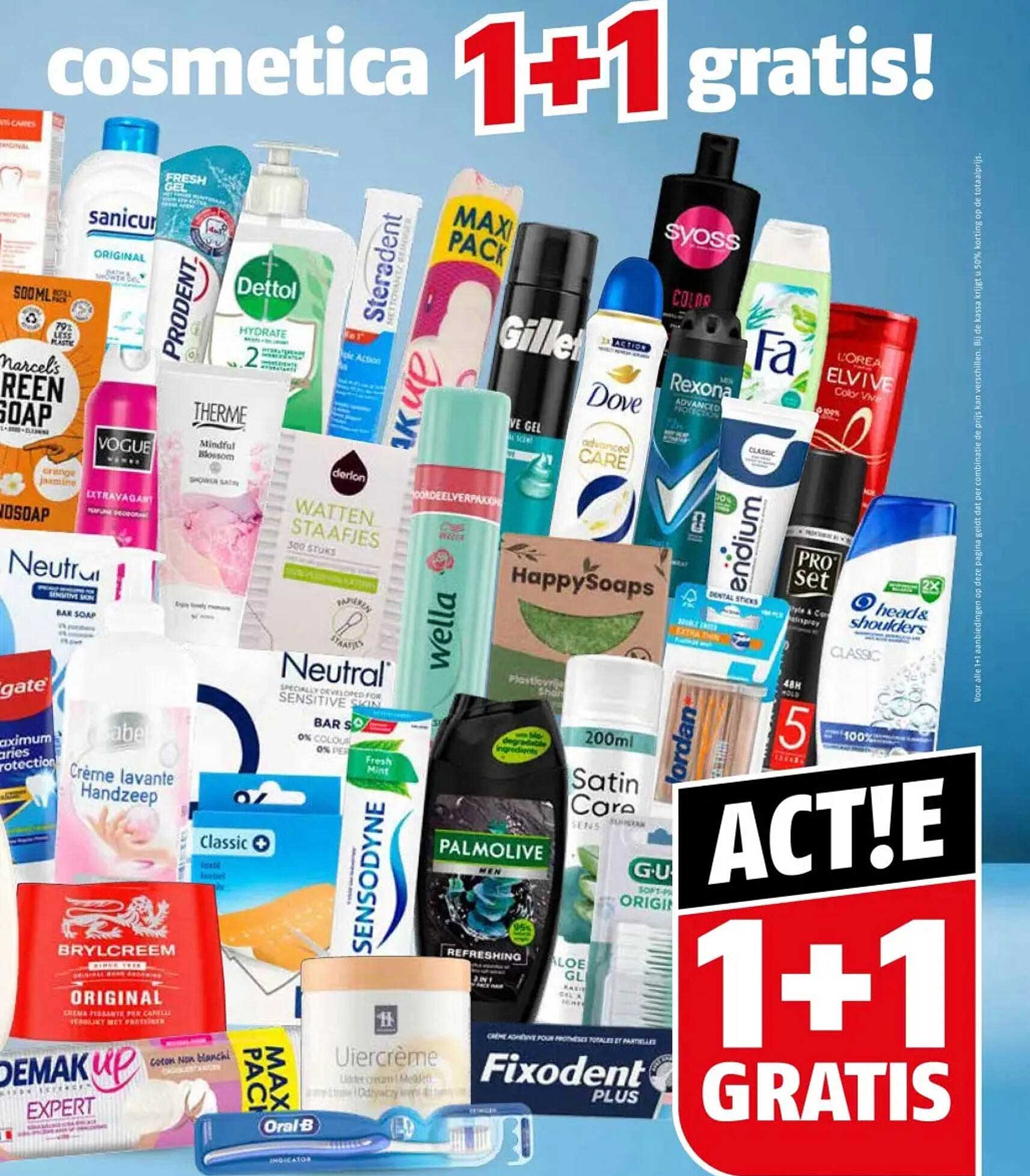 cosmetica 1+1 gratis!