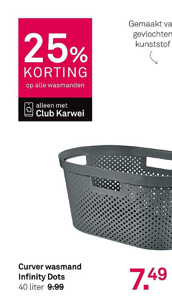 Curver wasmand Infinity Dots