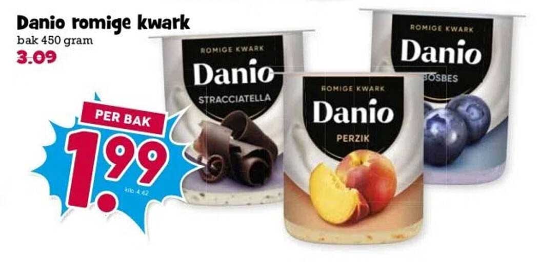 Danio romige kwark 450 gram