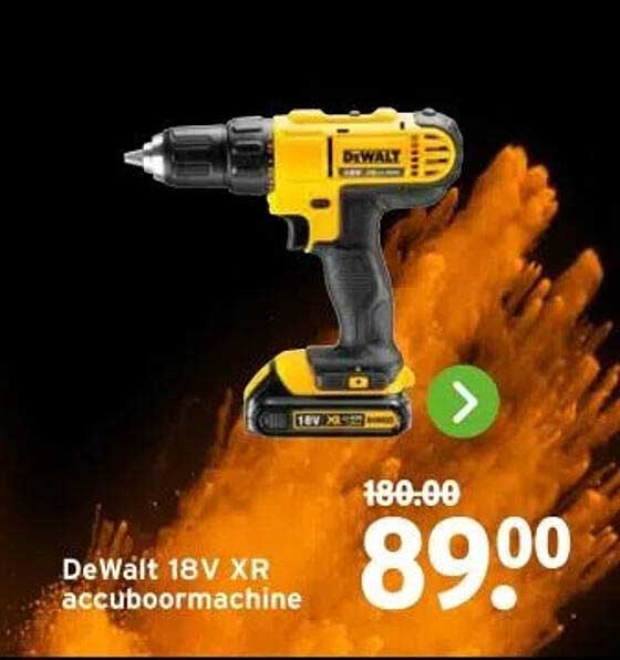 DeWalt 18V XR accuboormachine