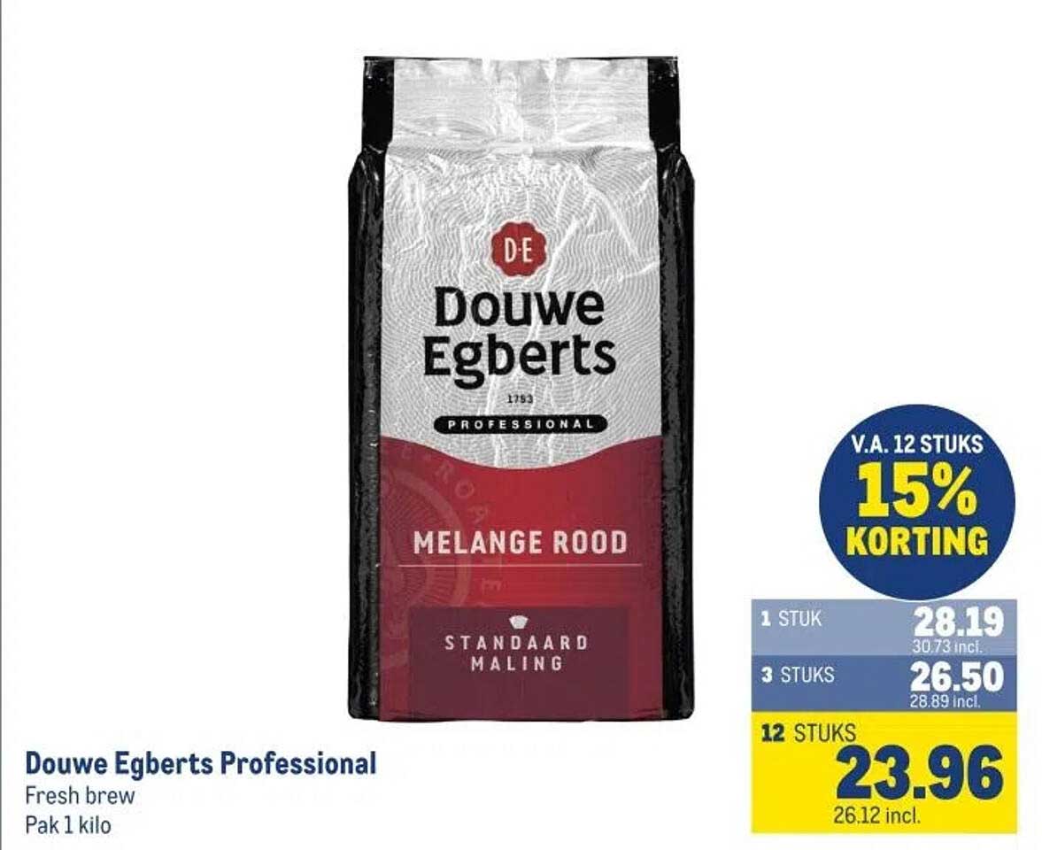 Douwe Egberts Professional Melange Rood Pak 1 kilo