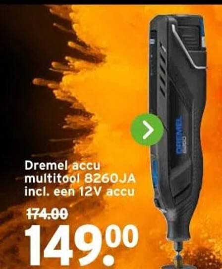 Dremel accu multitool 8260JA incl. een 12V accu
