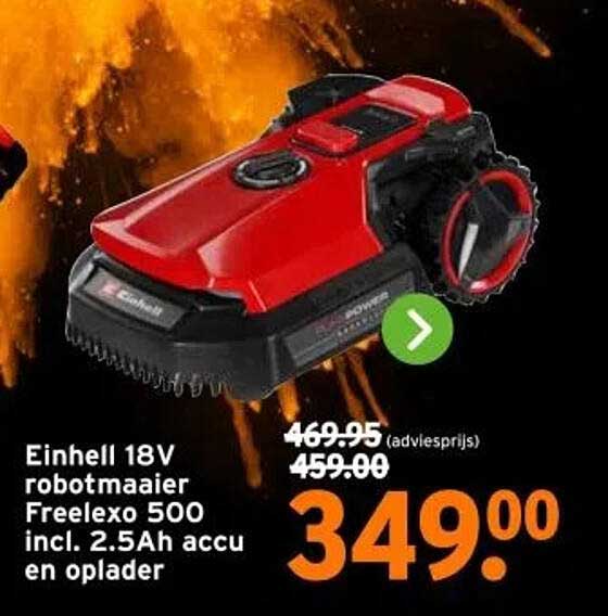 Einhell 18V robotmaaier Freelexo 500 incl. 2.5Ah accu en oplader