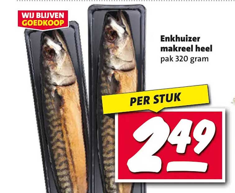 Enkhuizen makreel heel pak 320 gram