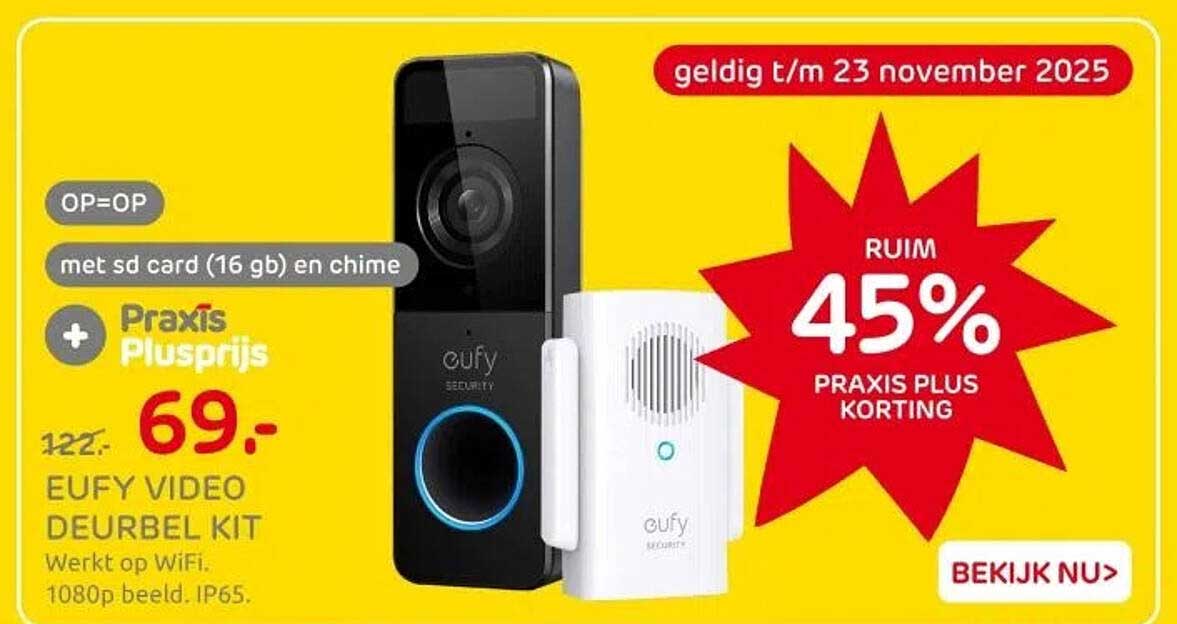 EUFY VIDEO DEURBEL KIT