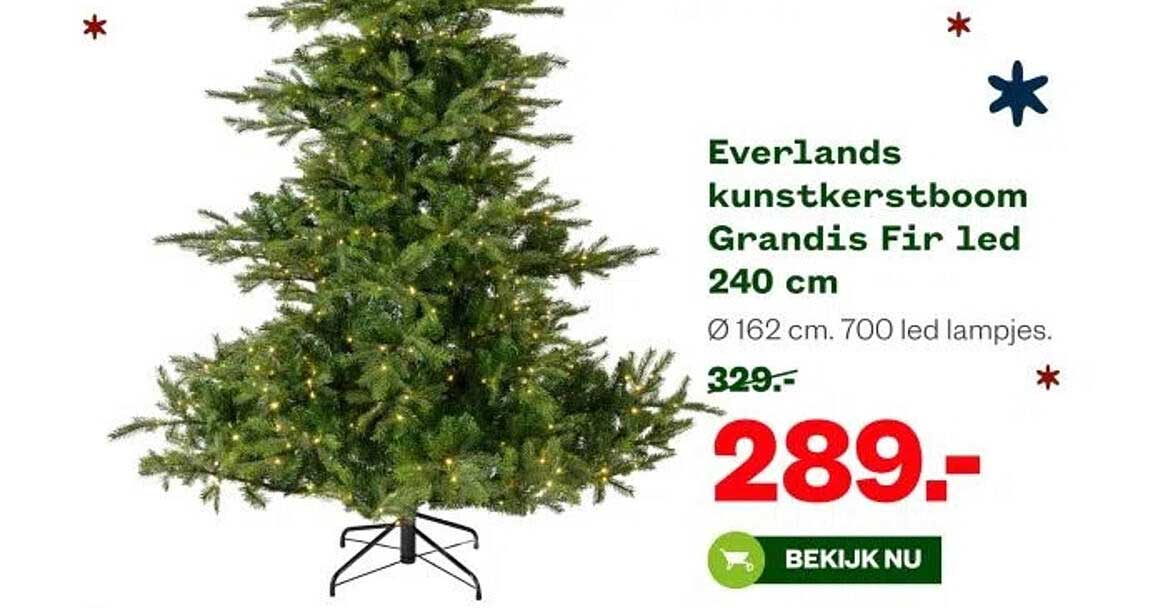 Everlands kunstkerstboom Grandis Fir led 240 cm