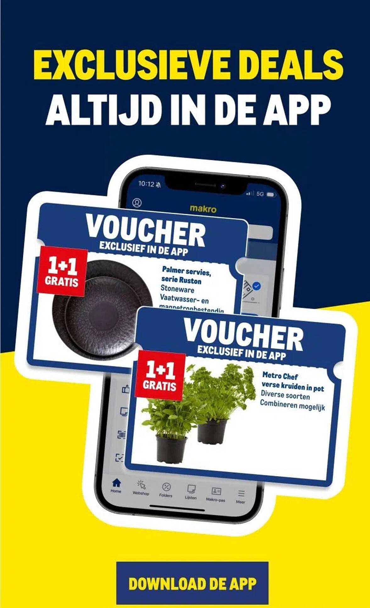 EXCLUSIEVE DEALS ALTijd IN DE APP