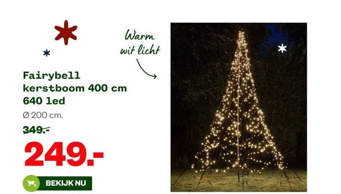 Fairybell kerstboom 400 cm 640 led