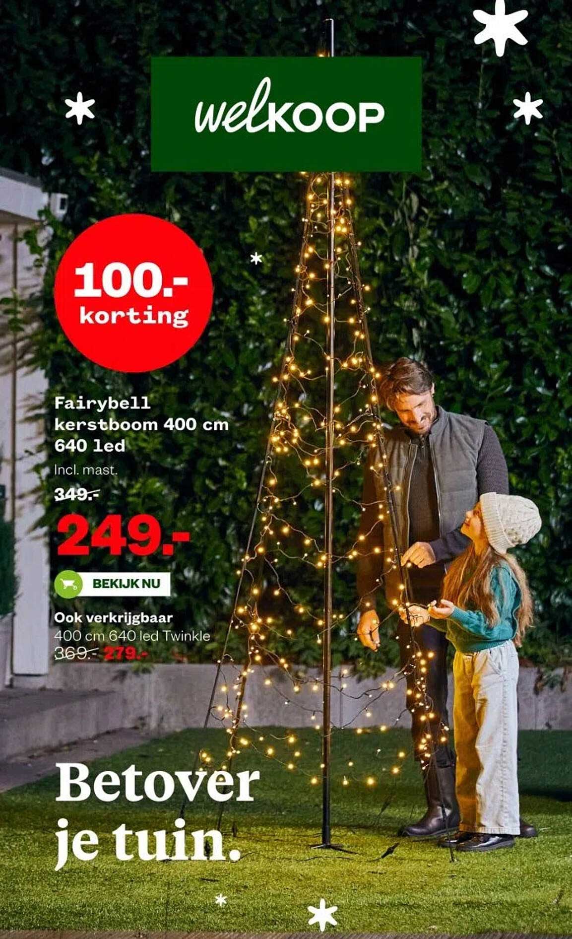 Fairybell kerstboom 400 cm 640 led