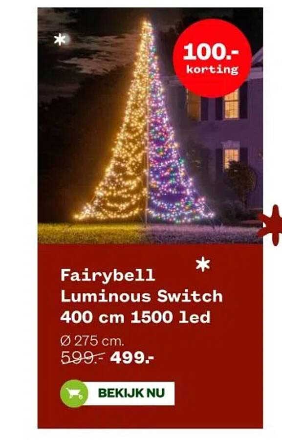 Fairybell Luminous Switch 400 cm 1500 led