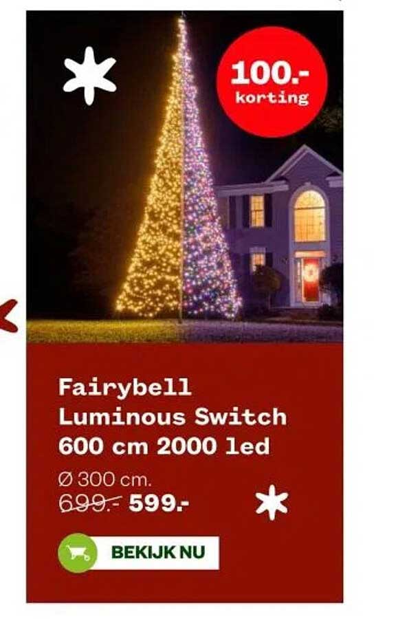Fairybell Luminous Switch 600 cm 2000 led