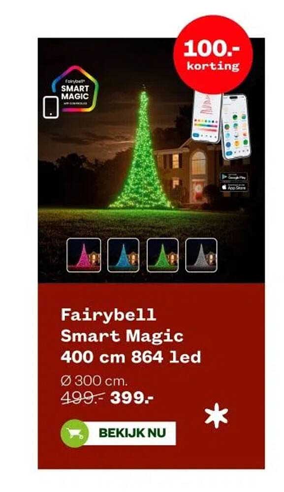 Fairybell Smart Magic 400 cm 864 led