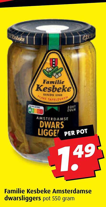 Familie Kesbeke Amsterdamse dwarsliggers pot 550 gram