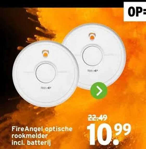 FireAngel optische rookmelder incl. batterij