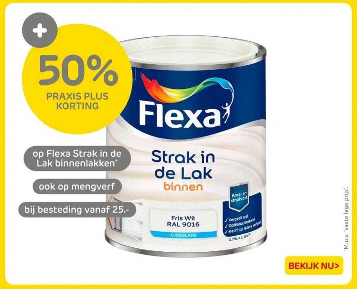 Flexa Strak in de Lak binnenlak Fris Wit RAL 9016