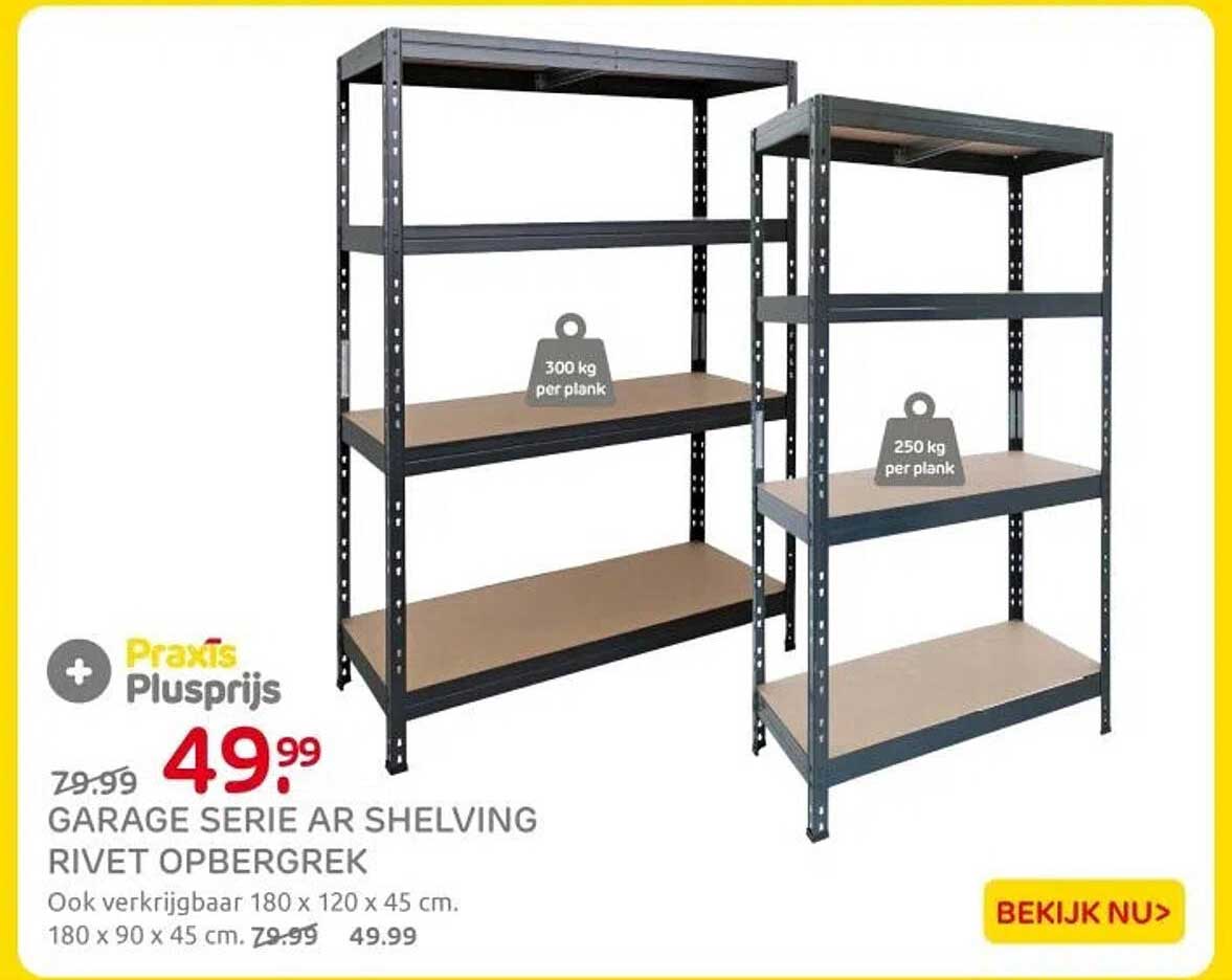 GARAGE SERIE AR SHELVING RIVET OPBERGREK