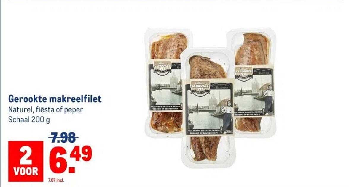 Gerookte makreelfilet