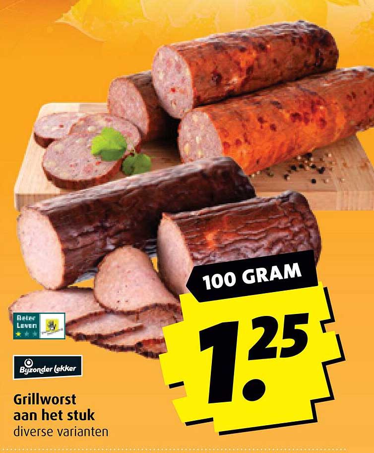 Grillworst aan het stuk