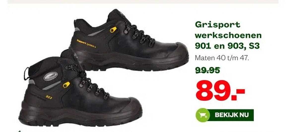 Grisport werkschoenen 901 en 903, S3
