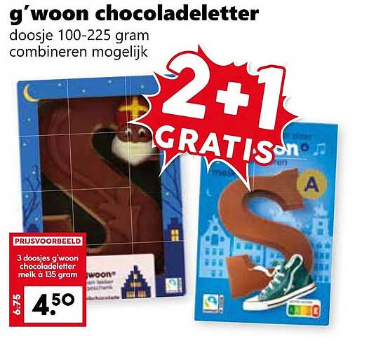 g’woon chocoladeletter