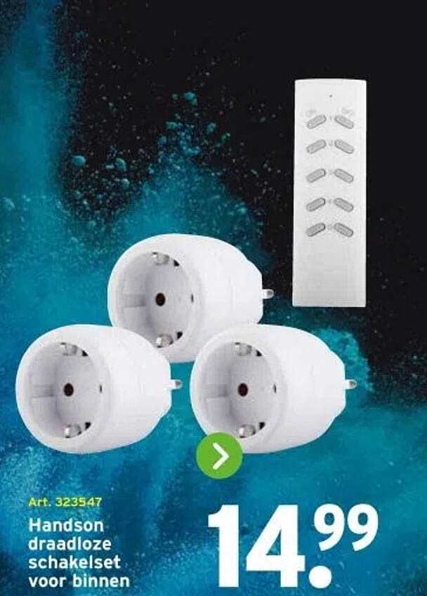 Handson draadloze schakelset voor binnen