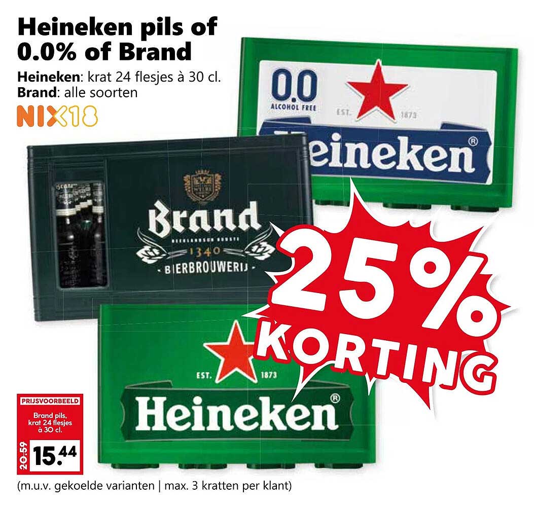 Heineken pils of 0.0% of Brand