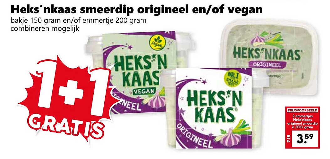 Heks’nkaas smeerdip origineel en/of vegan