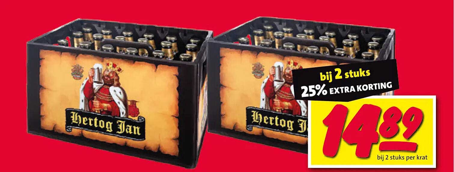 Hertog Jan Bier, 2 kratten voor 14,89