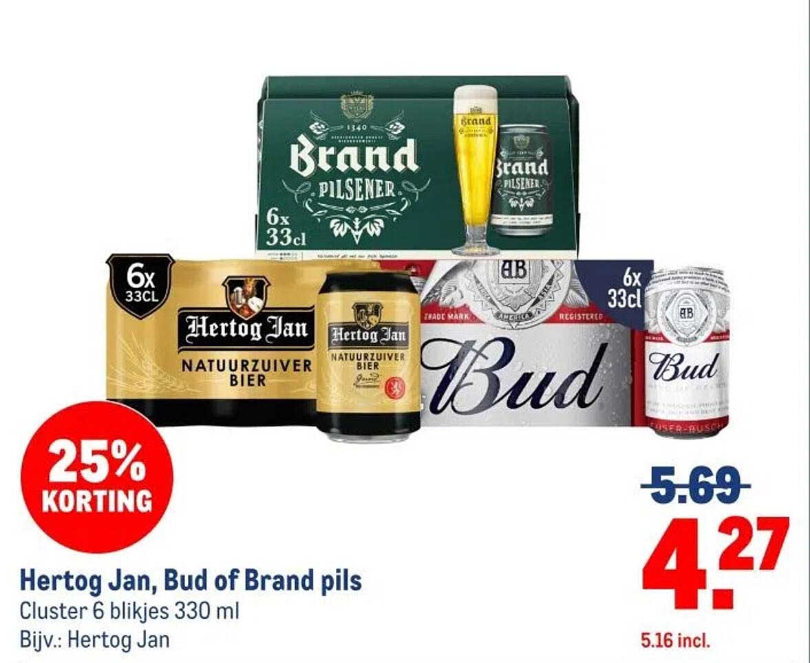 Hertog Jan, Bud of Brand pils