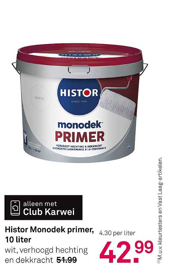 Histor Monodek primer, 10 liter